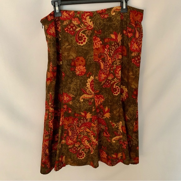 R.Q.T. Paisley Skirt A-Line Sz 14 - Picture 2 of 7